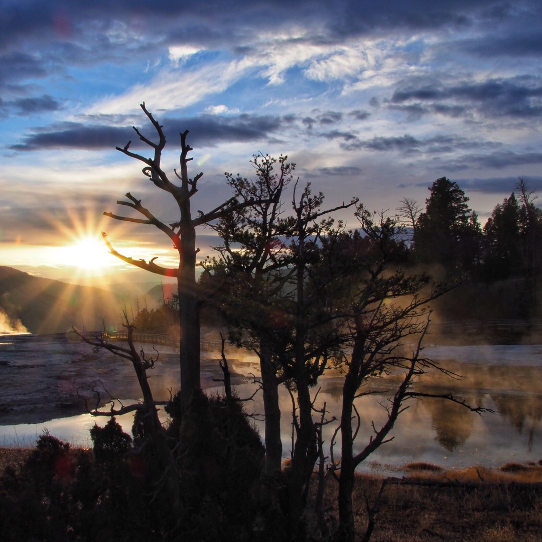 Finding Yellowstone Magic Mammoth Sunrise