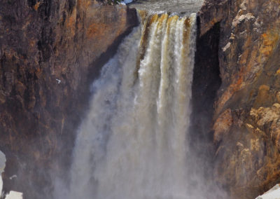 Lower Falls Yellowstone River heavy with snowmelt