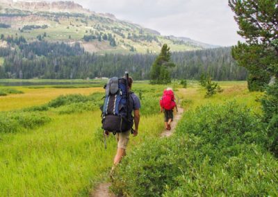 Hitting the trail at Beartooth Butte