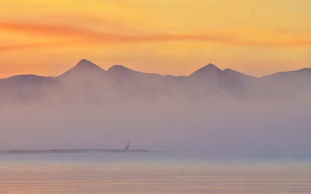 Paddling Yellowstone Lake Sunrise