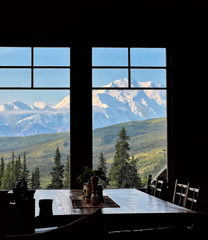 Dining room at camp denali