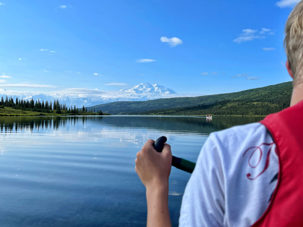 Canoeing Wonder Lake Denali National Park