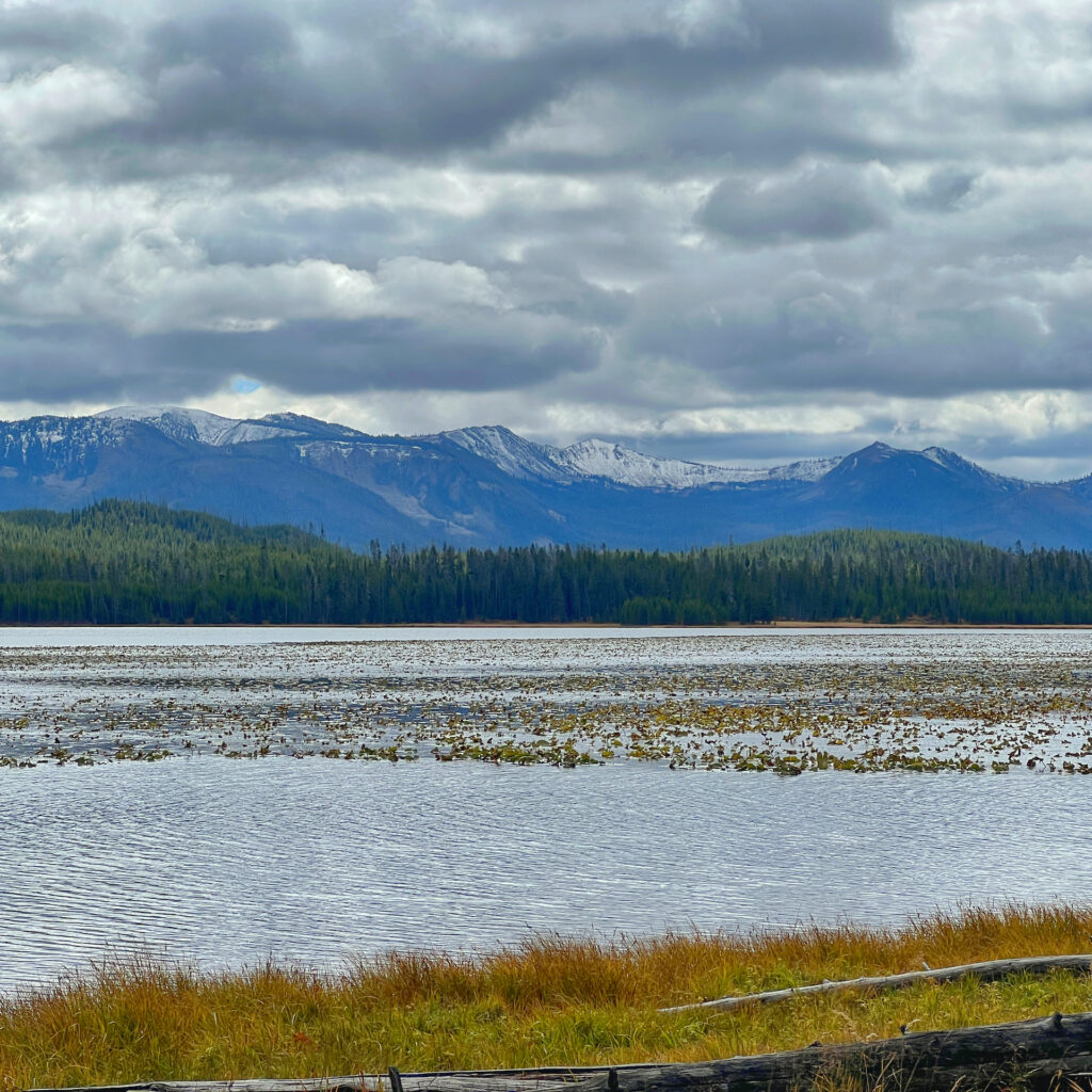 Riddle Lake and the Red Mountains Yellowstone Fall Basecamp